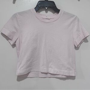 Aritzia Light Pink Crop Top